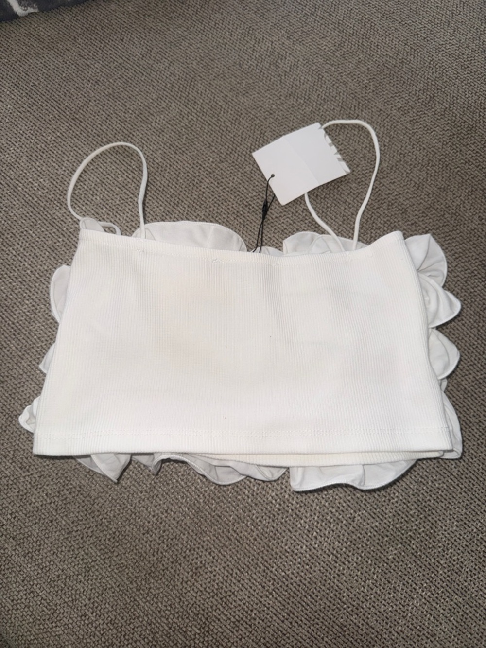 🆕 Zara Ruffle Crop Top - Picture 6 of 7